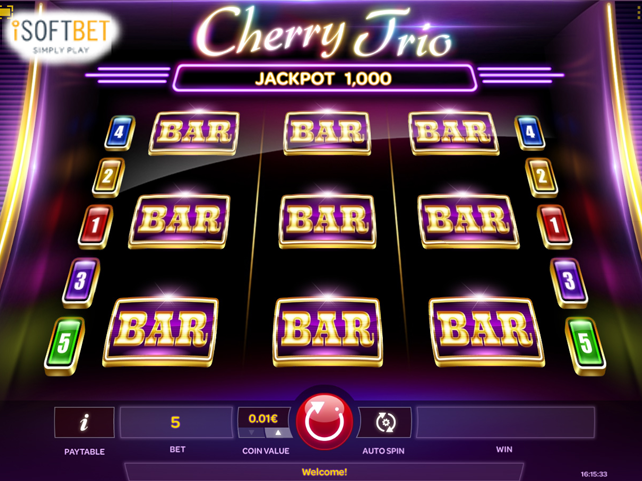 Cherry Trio unleashed by iSoftBet