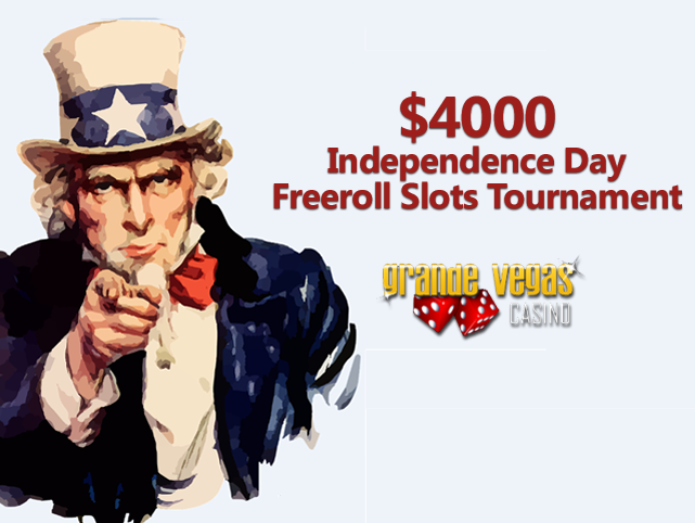 Grande Vegas' Independence Day Freeroll Slot Tourney Up and Running