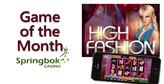 Springbok Celebrates High Fashion with Free Spins and Bonus 