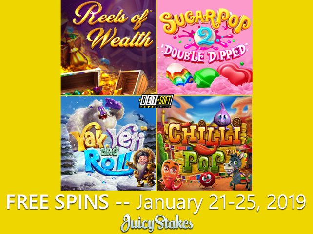 Betsoft Favorites like New Yak Yeti & Roll featured during Free Spin Week