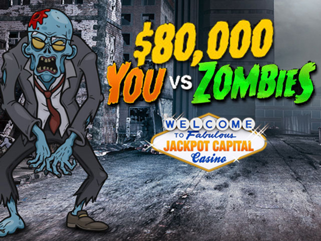 Jackpot Capital Casino offering You Vs Zombies
