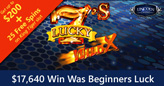 Beginners Luck: New PlayerWins $17,640 on His First Day at Lincoln Casino