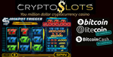 CryptoSlots Crypto-only Casino features $1,000,000 Jackpot Slot
