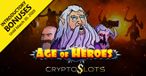 Cryptoslots Epic New Age of Heroes Slot has Unique Diamond-shaped Grid