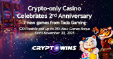 CryptoWins Celebrates a Milestone 2nd Anniversary with New TaDa Gaming Titles and Generous Promotions