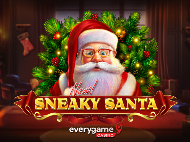 Everygame Casino Players Can Get 50 Free Spins on Sneaky Santa, A New Holiday Season Slot with Morphing Symbols