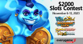 Everygame Poker Slots Players Compete for $2000 Prizes in Week-long Contest