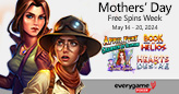 Everygame Poker’s Mothers’ Day Free Spins feature Some Amazing Women and include a No Deposit Bonus of 100 Free Spins