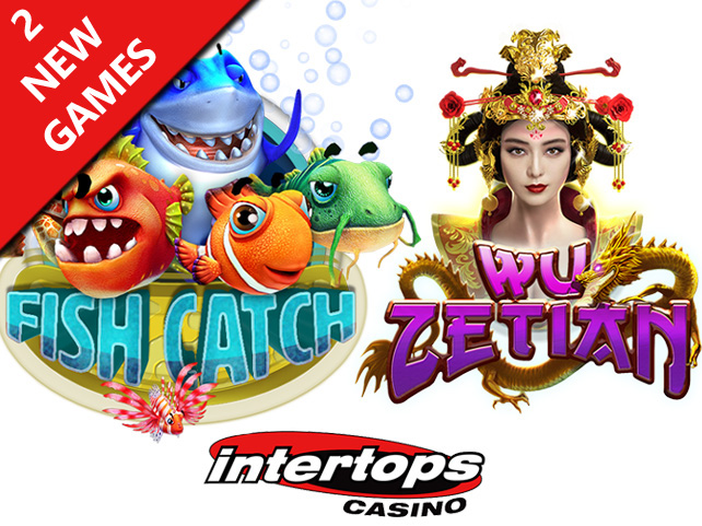 “Fish Catch” Multiplayer Shooting Game and RTG’s New Chinese Slot, “Wu Zetian” Now at Intertops Casino