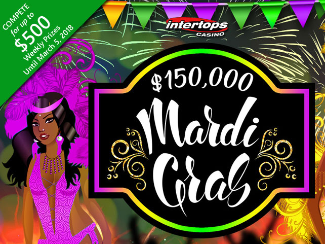 Intertops Casino celebrating Mardi Gras