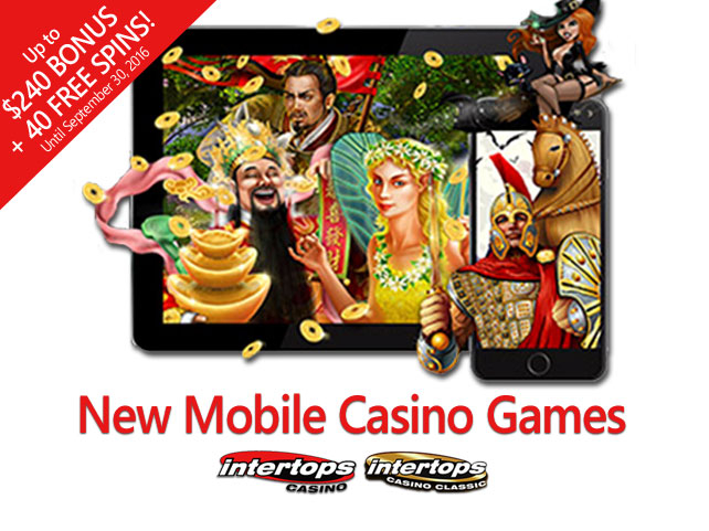 New mobile services from Intertops Casino