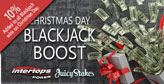 Pair to offer Christmas Day Blackjack Boost