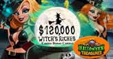 $30,000 in Weekly Prizes during $120,000 “Witch’s Riches” Casino Bonus Contest and New Halloween Treasures at Intertops Casino