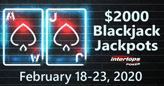 $2000 in Blackjack Bonuses Awarded during Blackjack Jackpots Week at Intertops Poker