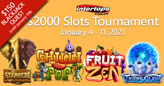 Start the Year with a $2000 Slot Tournament and a $150 Blackjack Quest