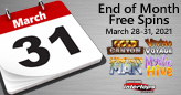End of Month Special Includes 75 Free Spins on Gold Canyon – No Deposit Required