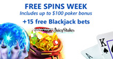 Double Win: Free Spins on Betsoft Slots AND up to $100 Poker Bonus