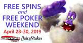 This Weekend Get Free Spins on Betsoft Slots AND Free Poker Tournament Tickets