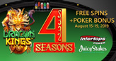 Free Spins and Poker Bonus with Deposits this Weekend at Intertops Poker and Juicy Stakes Casino