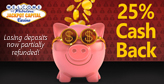 Refund offer from Jackpot Capital Casino