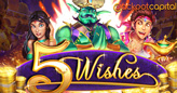 Jolly Green Genie Making Dreams Come True in Exotic New 5 Wishes Aladdin-themed Slot from RTG