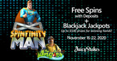 Juicy Stakes Casino Giving Super-Powered Free Spins and up to $500 Blackjack Prizes