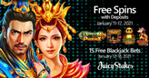 4 Chinese Slots from Betsoft Featured During Free Spins Week at Juicy Stakes Casino