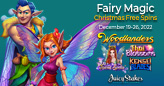 Woodland Faeries Bring Yuletide Magic during Christmas Free Spins Week