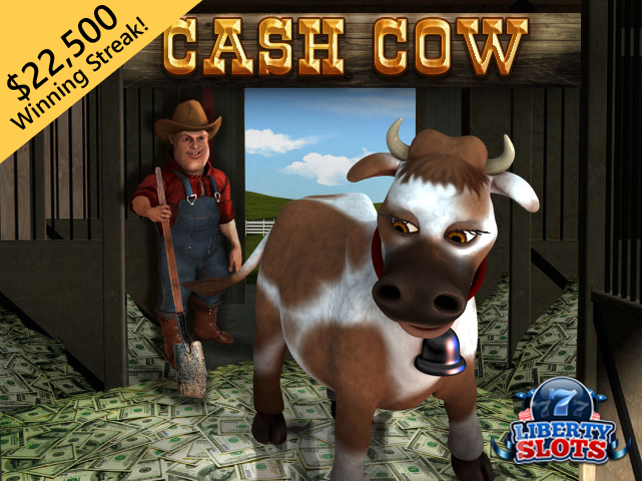 Cash Cow pays big at Liberty Slots