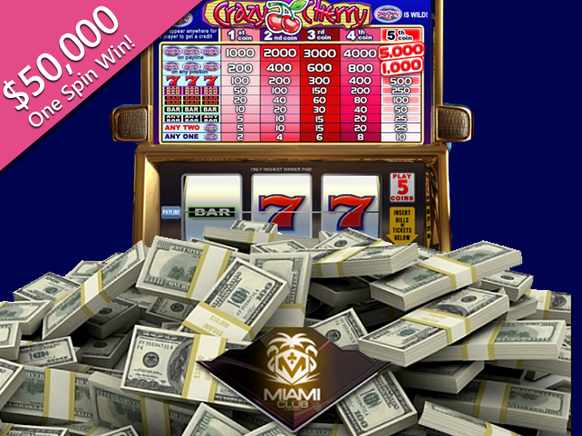 Miami Club Casino player wins $50,000