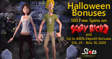 Halloween Bonuses at Slots Capital Casino include 100 Free Spins on Scary Rich 3