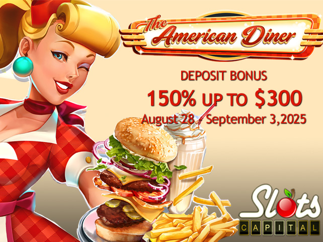SlotsCapital.lv Takes You Back to the 1950s with a 150% Bonus on American Diner™