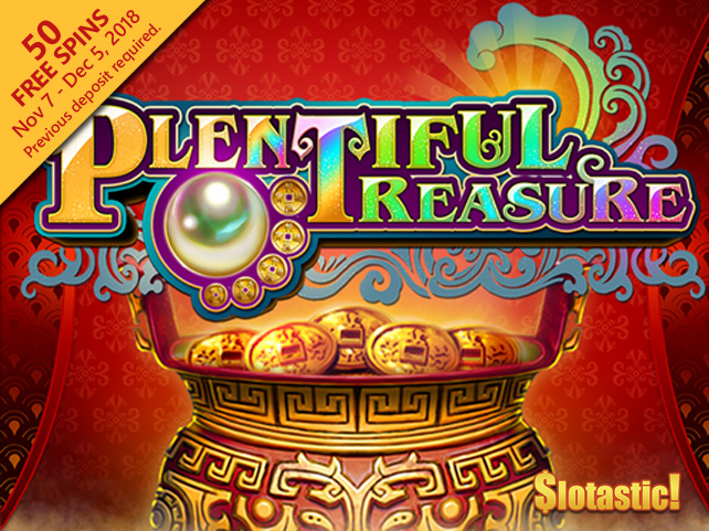 Popular Las Vegas Slot Game, Plentiful Treasure, Now Online at Slotastic