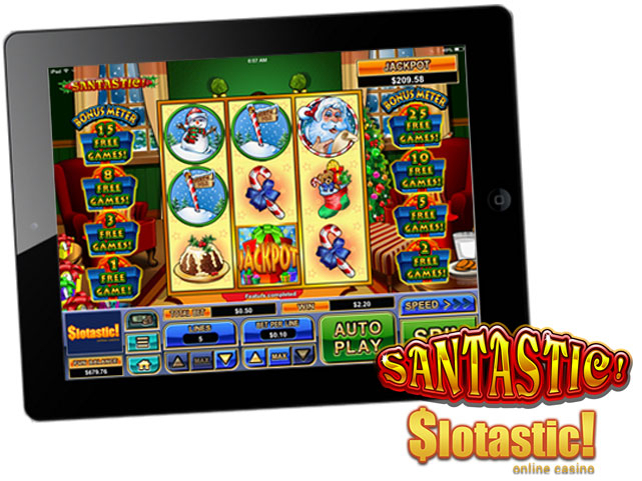 Slotastic! Online Casino launches mobile Santastic!