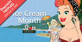 300% Ice Cream Month Casino Bonus at Slots Capital this Month