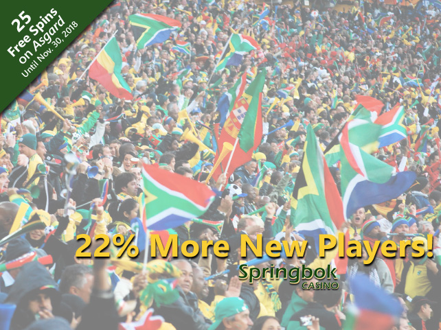 22% More South Africans Discover Springbok Casino