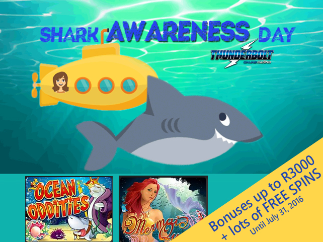 Thunderbolt Online Casino celebrates Shark Awareness Day