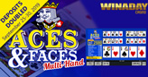 WinADay Introduces Fast-Paced New Aces & Faces Multi-Hand Video Poker